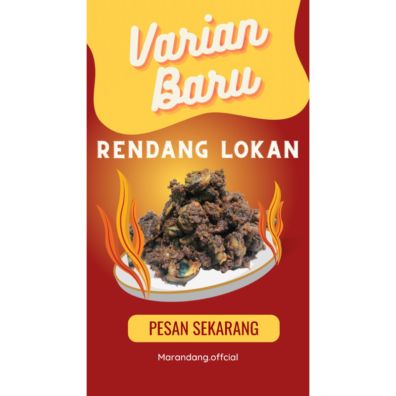 

Rendang Lokan 500gr MARANDANG “Rendang Umma” Rendang Minang asli 100% HALAL