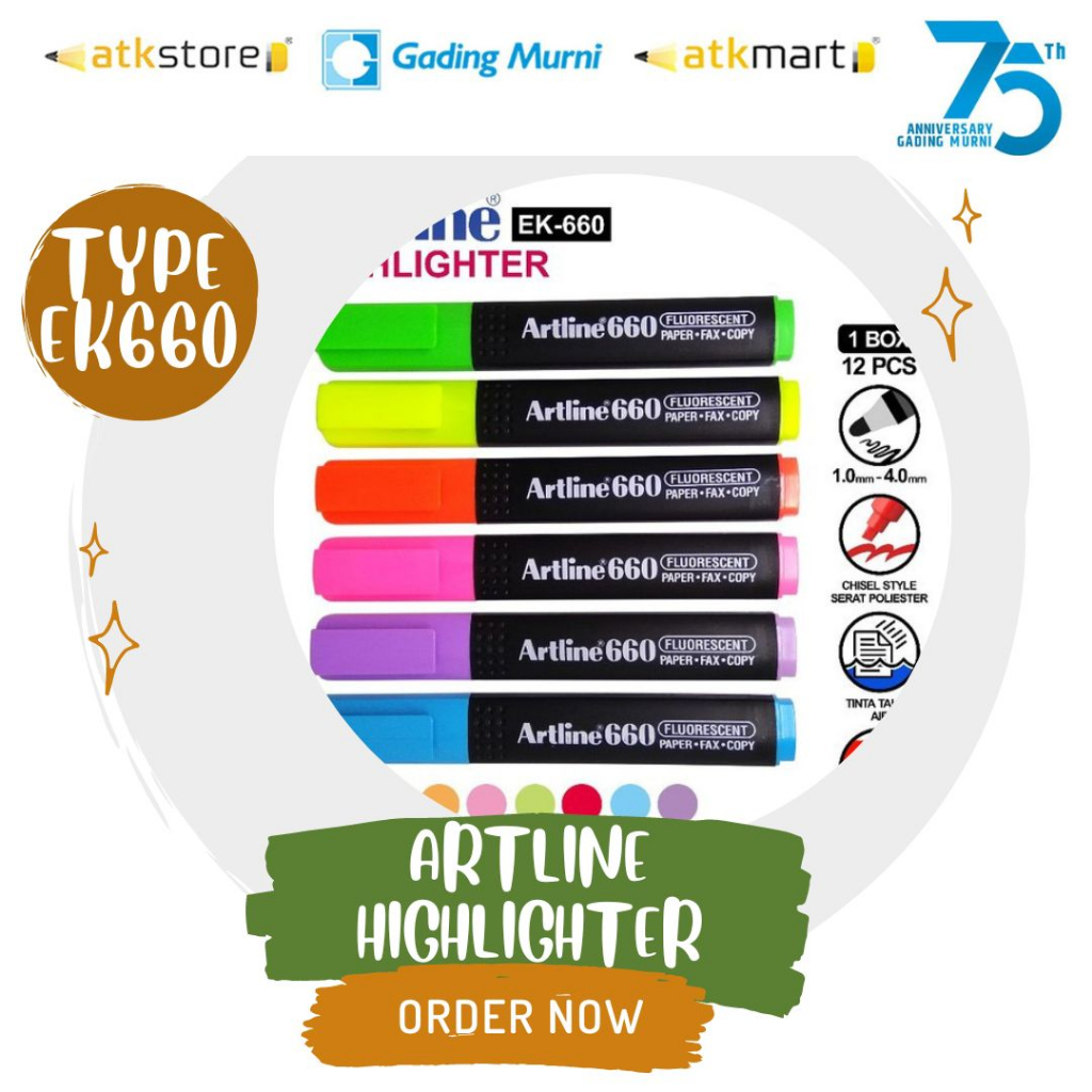 

Artline Highlighter EK-660 - Artline EK-660 Highlighter