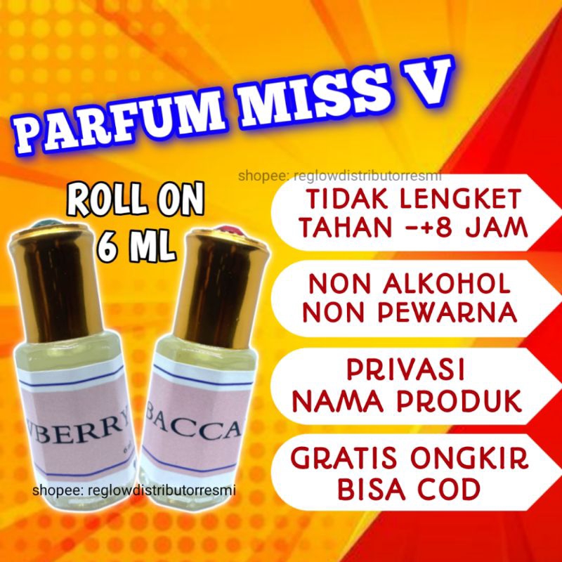 PARFUME MISS V 6 ML ROLL ON / PENGHARUM MISS V /  PARFUME MIS V / PARFUM MISS V / MISK TAHARA / PARF