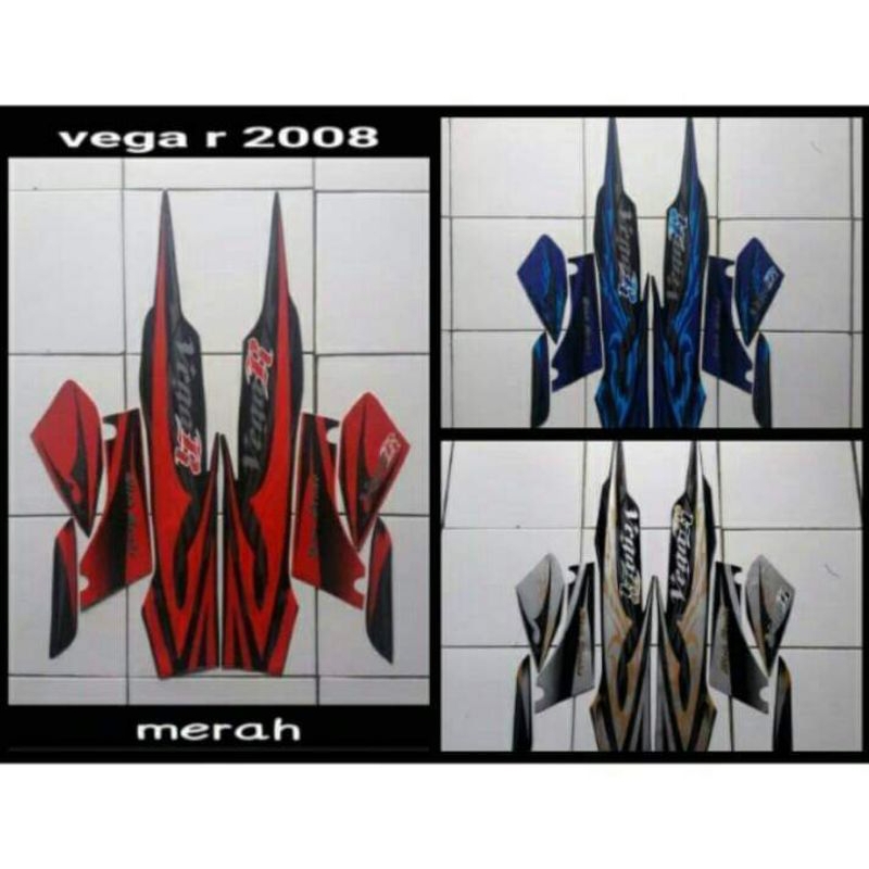 STIKER STRIPING LIS LES POLET PLAT BODY MOTOR VEGA R 2008