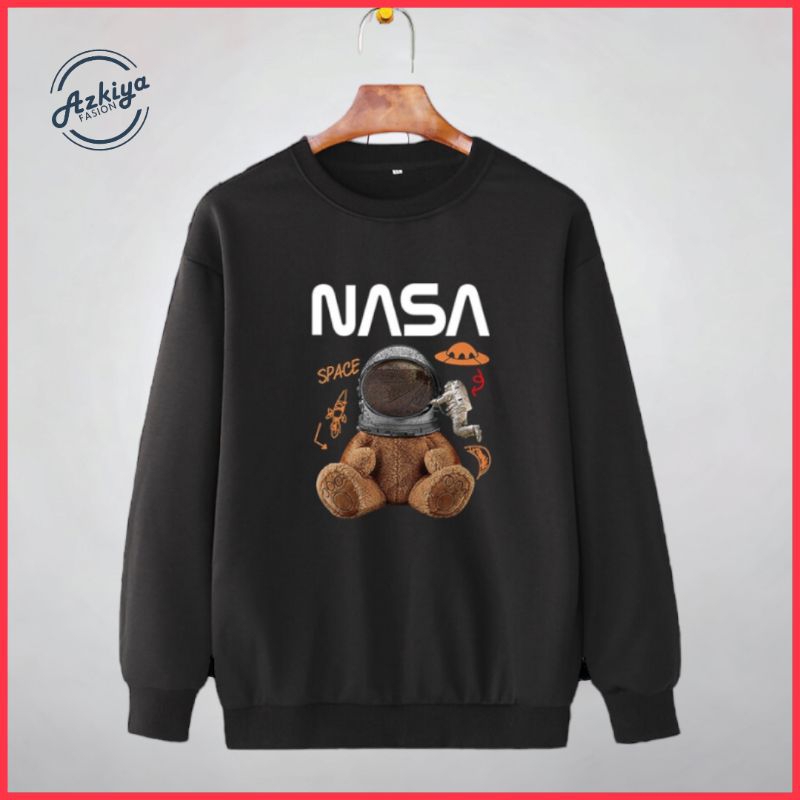 Sweater Switer Suwiter Crewneck Crewnek Bear Nasa Pria Cowok Wanita Cewek Distro Tebal Kece Premium 