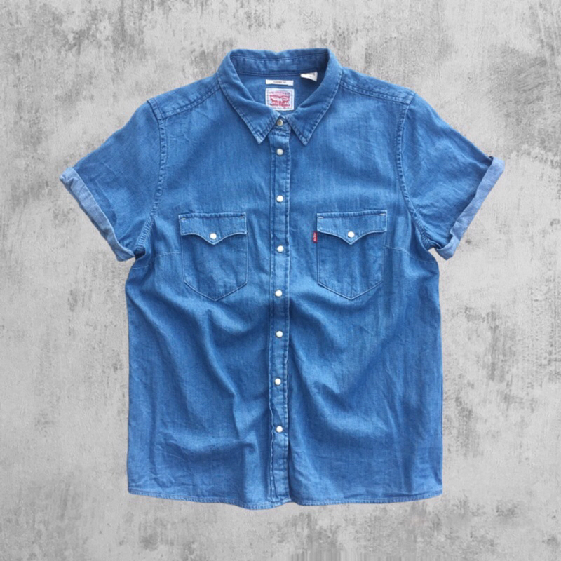 Kemeja levis original kancing batu