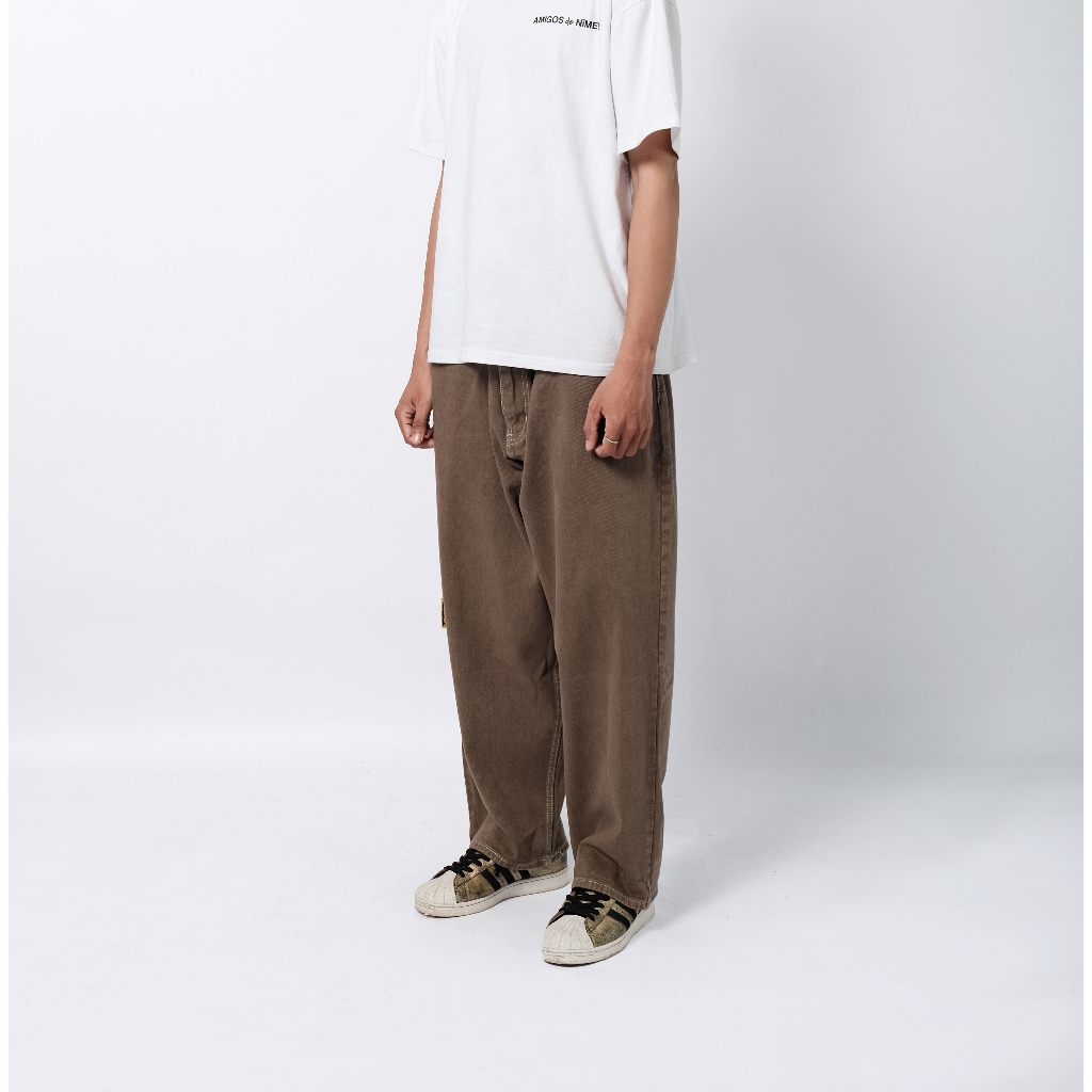 AMIGOS de NIMES - HOMEBOYZ BROWN - BIG BAGGY PANTS