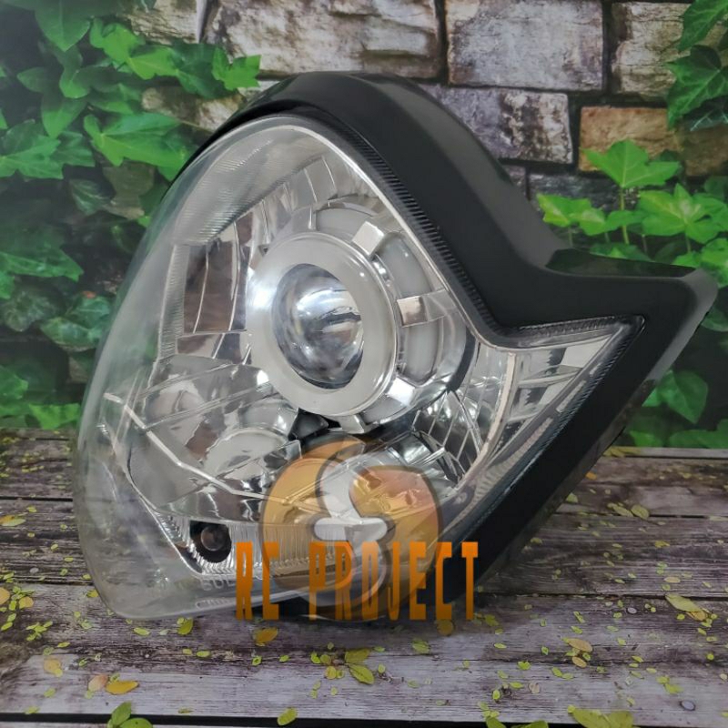 LAMPU DEPAN VIXION OLD PLUS PROJIE REFLEKTOR VIXION OLD PLUS PROJIE PNP