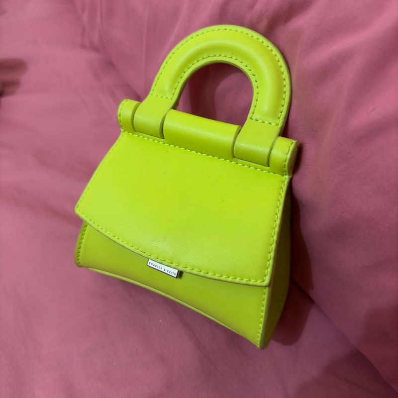 CHARLES & KEITH MINI BAG NEON