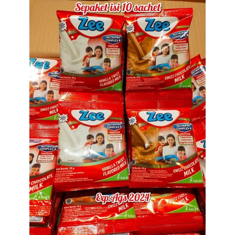 

10 SACHET SUSU ZEE