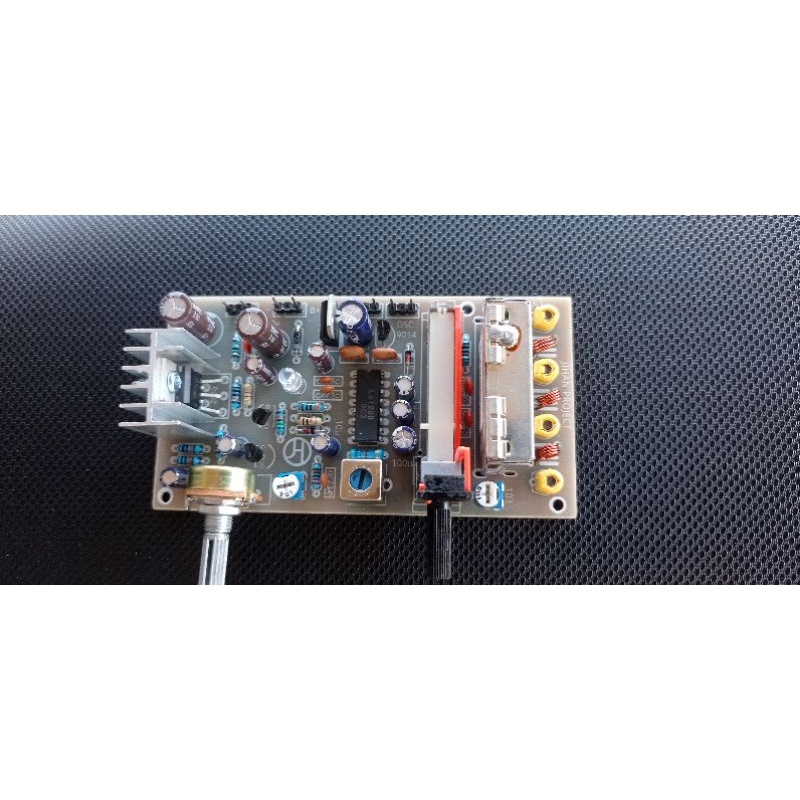 radio fm slowmotion versi VIBER + amplifier+sequel+lpf+ jalur LCD f + jalur VU meter