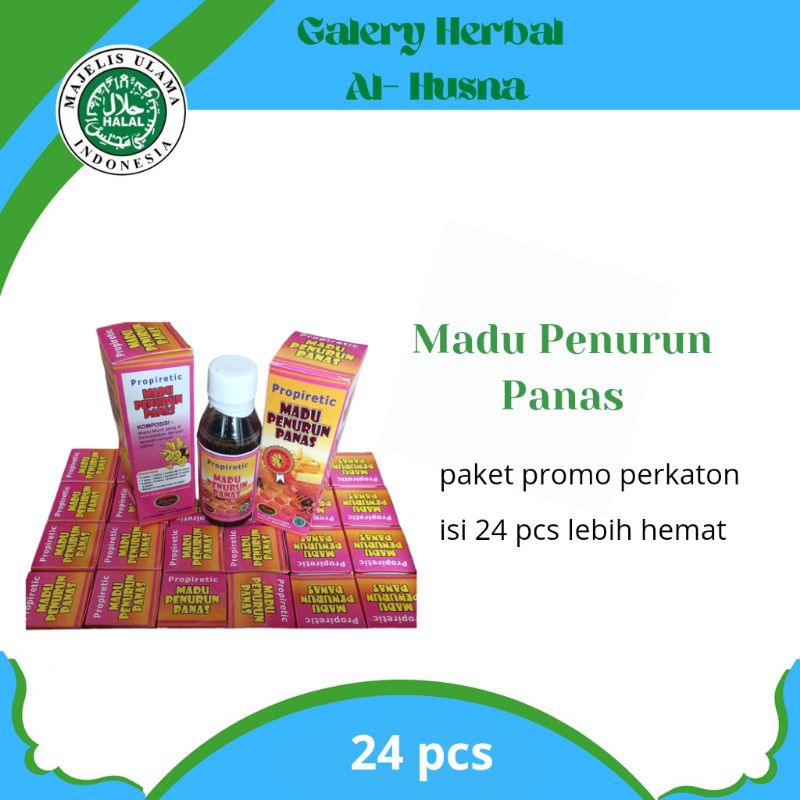 

Paket Hemat isi 24 Madu Penurun Panas 160 gram