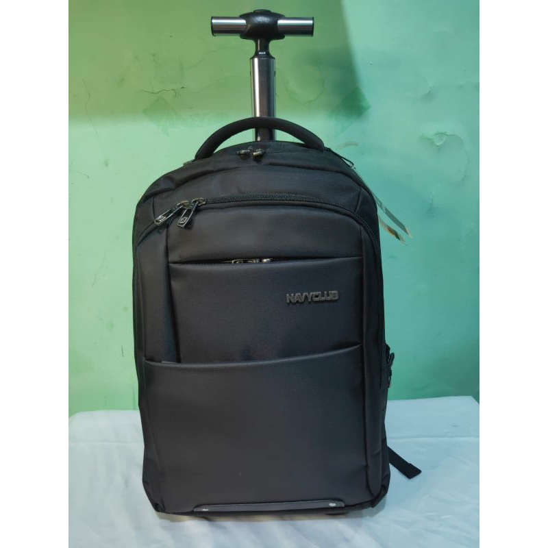 Navy Club Tas Ransel Trolly Backpack Trolley 8121