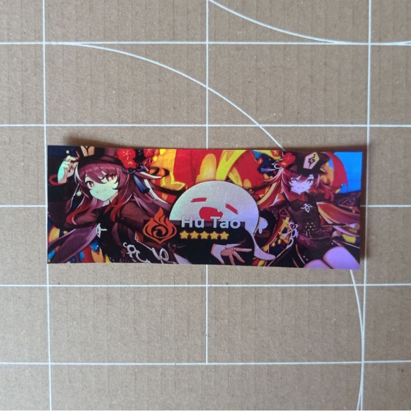

Hutao genshin impact sticker hologram slap