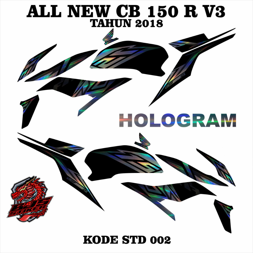 [COD] Stiker Sticker Striping hologram all New CB 150 r versi 3 [COD] Stiker Sticker Striping hologr