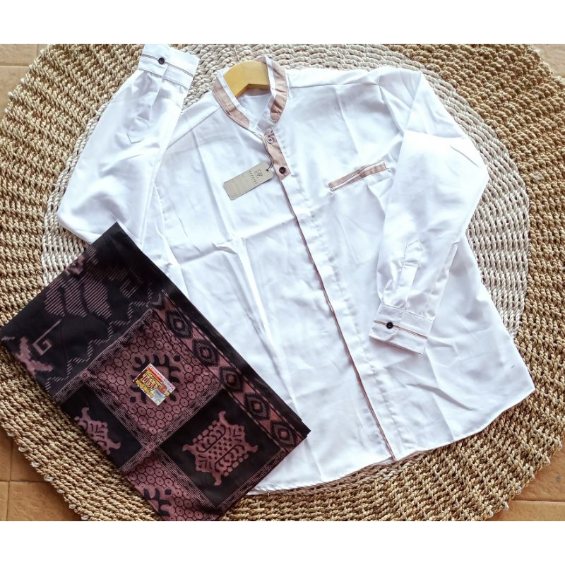 Koko Dewasa Polos // Set lengkap Koko Sarung//Koko Toyobo fd