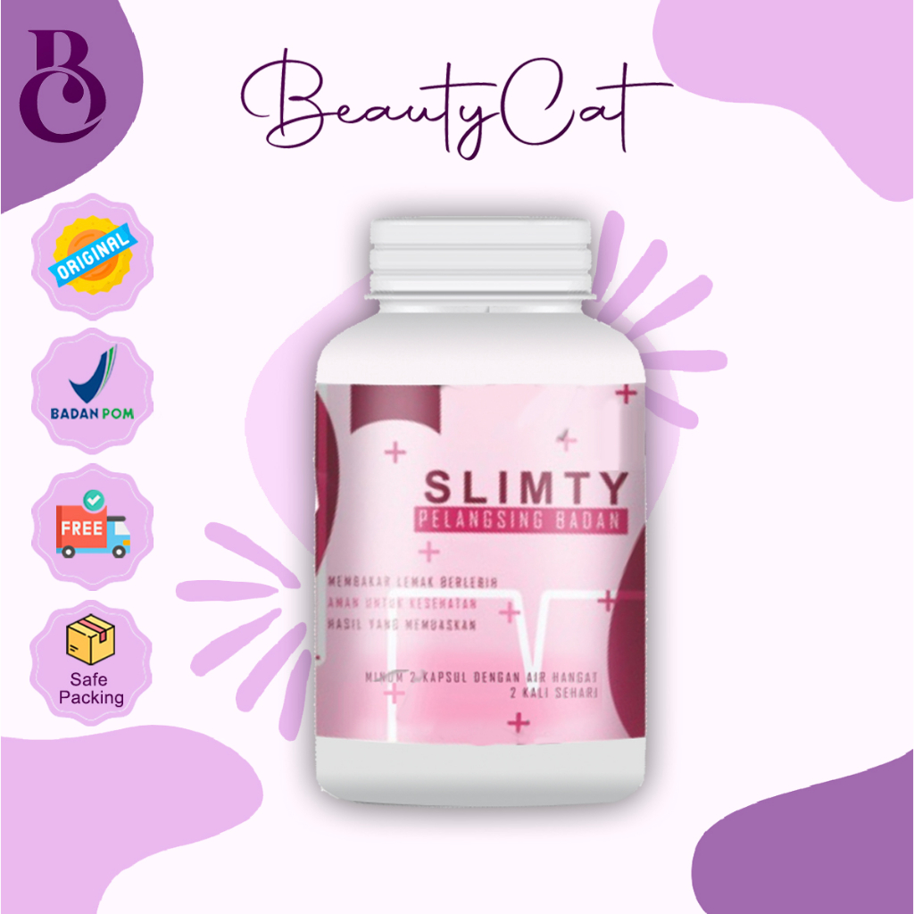 SLIMTY Obat diet pelangsing badan perut buncit BPOM ORIGINAL HALAL