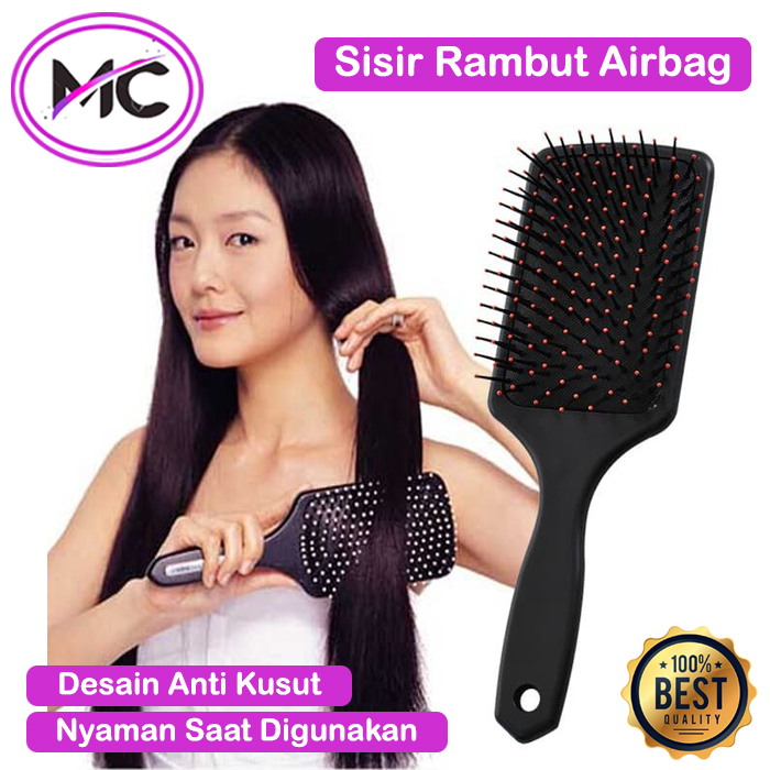 Sisir Rambut Wanita Jumbo Anti Kusut Airbag Haircomb Pijat Kepala Lembut Sisir Rambut Anti Rontok