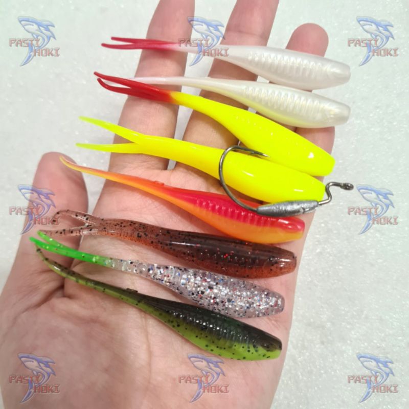 Soft Lure Super Baby Silencer Rep Ozmy isi 6 + 3 hook timah 8 cm