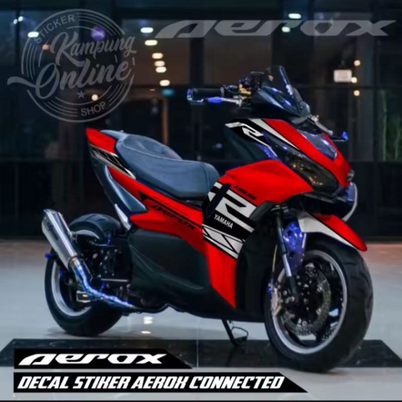sticker decal variasi decal full body yamaha aerox new connected motip simple minimalis