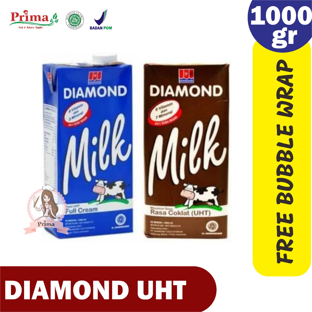 

Susu cair - Diamond UHT 1ltr