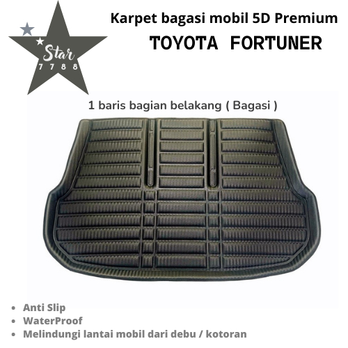 Karpet bagasi mobil 5d Toyota Fortuner