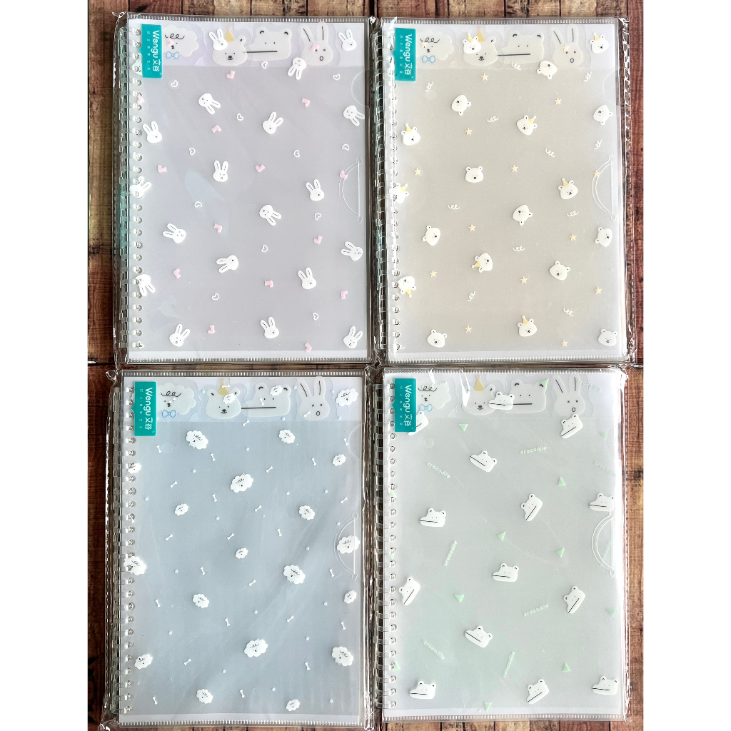 Binder Notepad Wengu Animal Soft Cover XQHY005 - Binder Note A5 B5 Refillable - Map Binder Notebook 