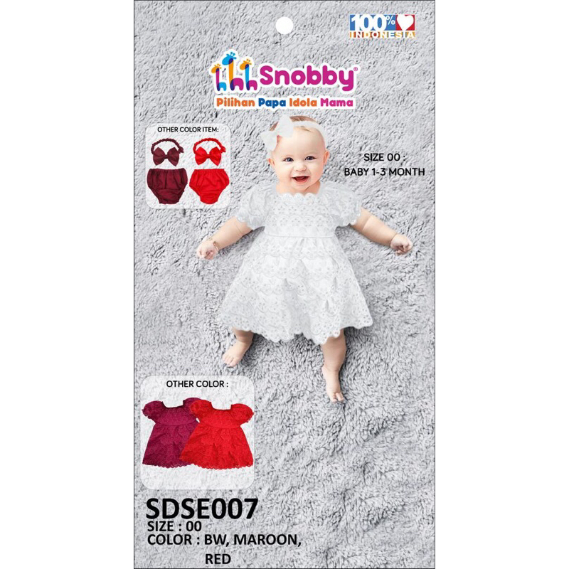 Snobby Baby Dress Newborn SDSE005 & IPOM005