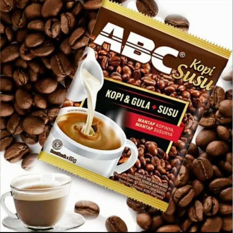 

Kopi susu ABC, Kopi Gula + Susu, per 1 sachet