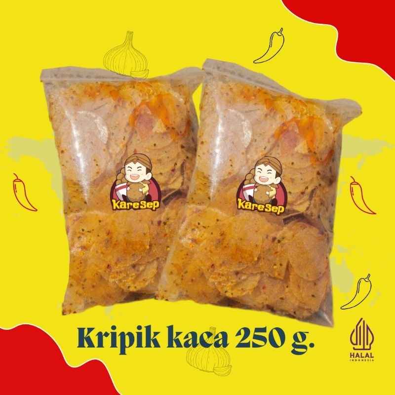 

cemilan kripik kaca 250gr