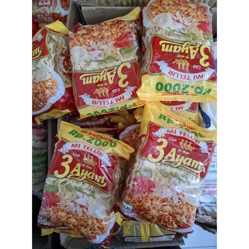 MIE TELUR CAP 3 AYAM/ MIE TELUR EKONOMIS