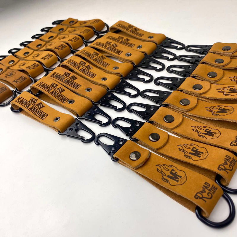 GANTUNGAN KUNCI CUSTOM CRAZY HORSE ASLI  Keychain Ganci Kulit Sapi Asli Premium Gratis Grafir Nama u