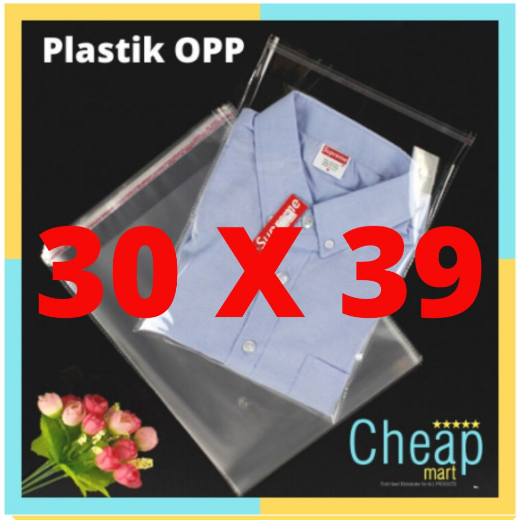 

30x39 OPP LEM PLASTIK KACA DVD,Bakery,Undangan,Roti,Amplop,Angpao (Isi 100 Lembar)