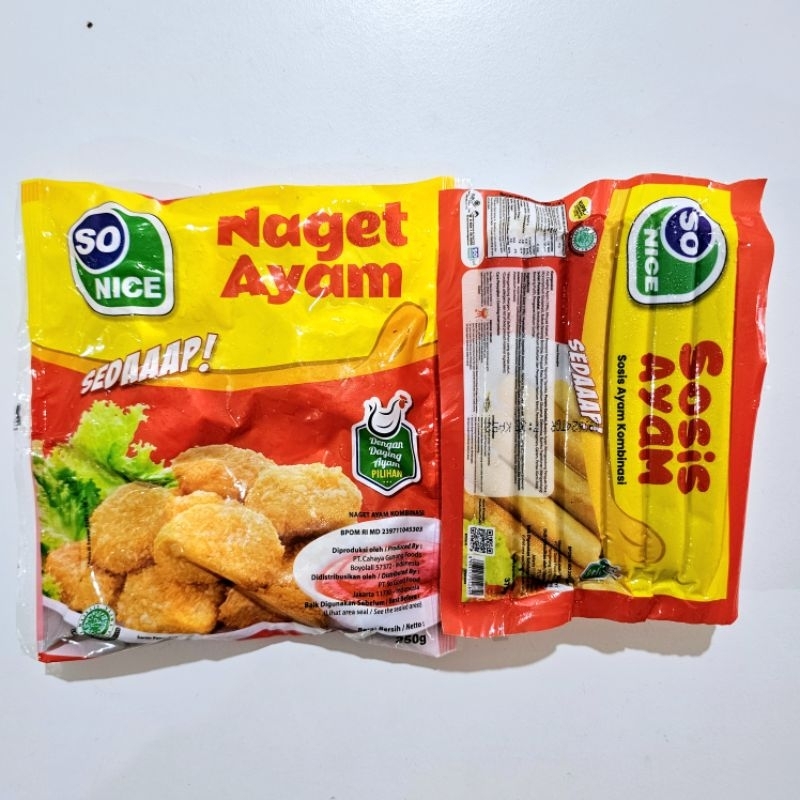 

[PAKET]SONICE nugget & SONICE sosis ayam