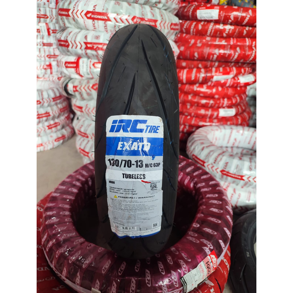 IRC EXATO Ban Motor NMAX Ring 13 Uk 130/70-13 Tubeless NMAX/ADV - IRC EXATO NR 88