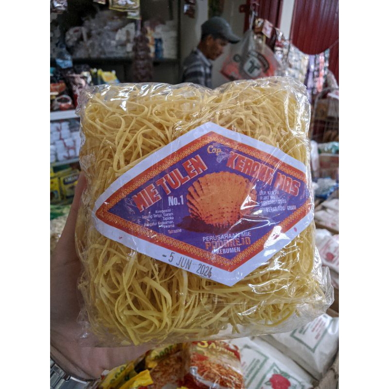 

MIE KOLOR KECIL//MIE TULEN Kerang mas 120grm