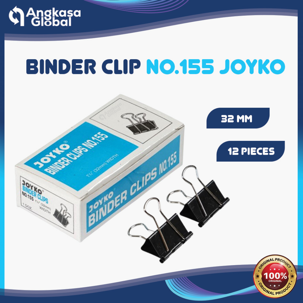 

BINDER CLIP NO.155 JOYKO (1DUS/12PCS)