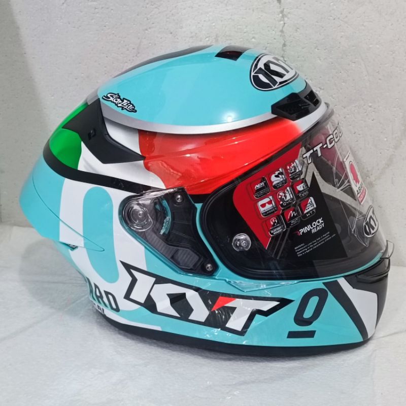 HELM KYT TT COURSE LEOPARD DALLA PORTA MOTOGP ORIGINAL