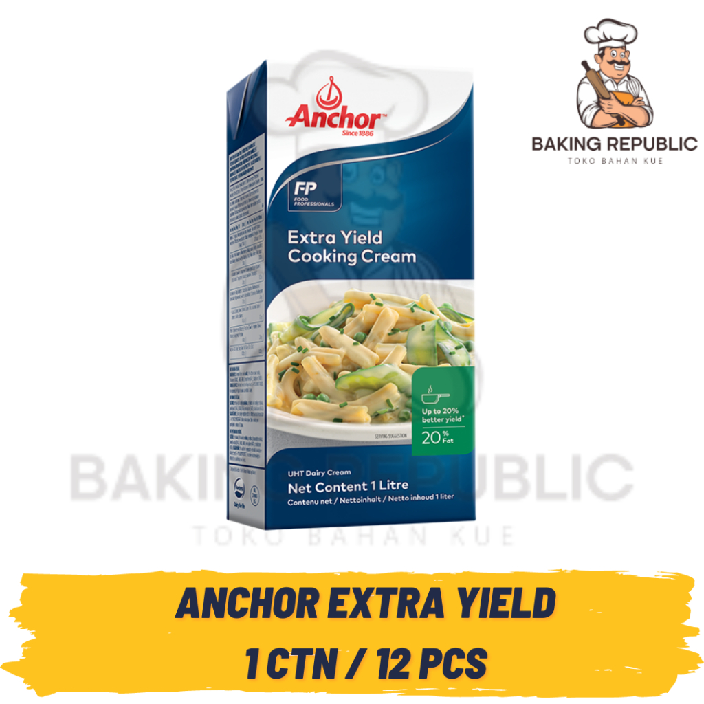 

ANCHOR EX YIELD COOK CREAM 1lt + ES BATU | ANCHOR COOKING CREAM