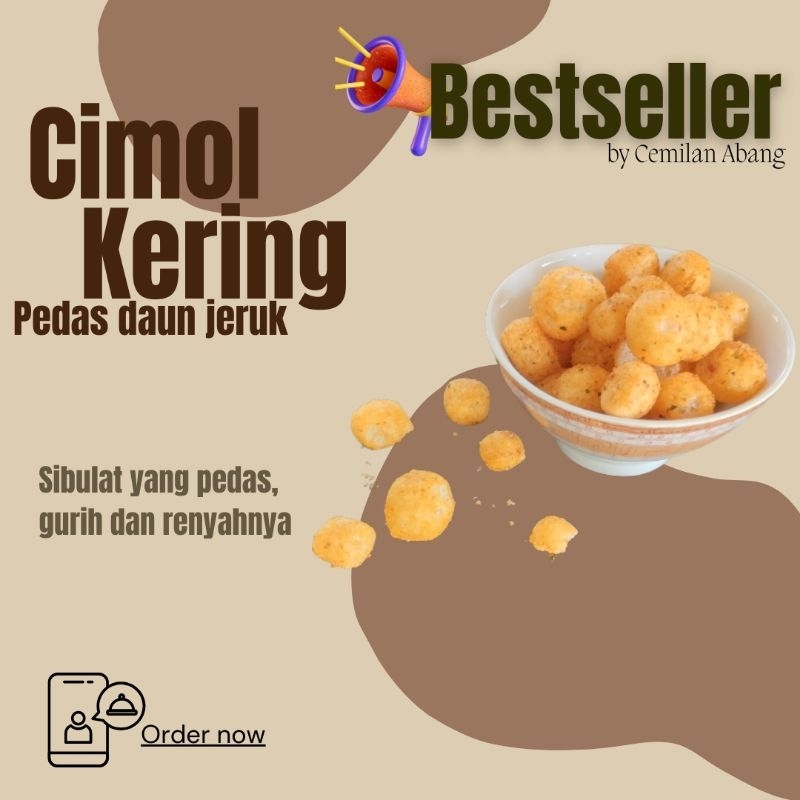 

cimol kering pedas daun jeruk| cimol kering| cemilan viral| cemilan pedas