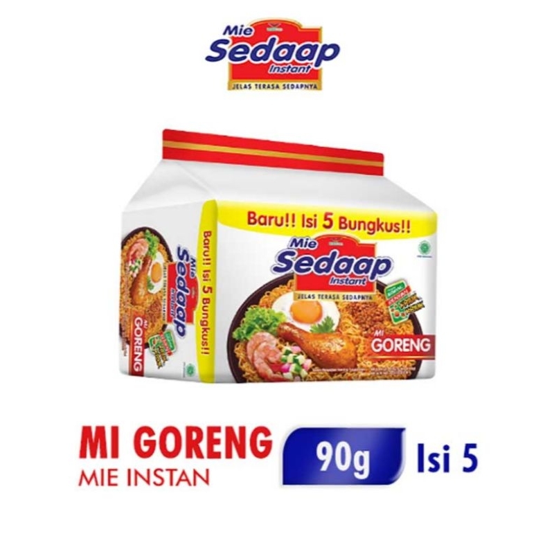 

Sedaap Mie Instan Goreng 5 x 90g