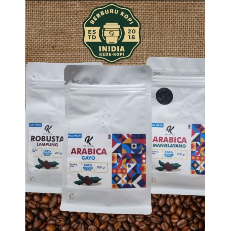 

KOPI ARABIKA & ROBUSTA Bundling Package 600 gr