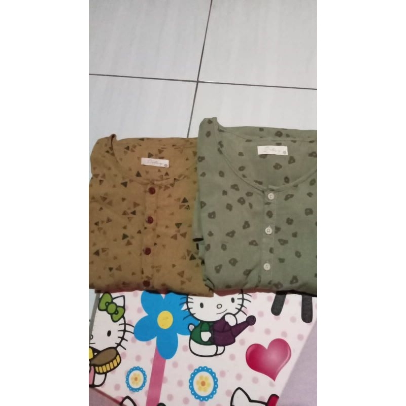 preloved ditsy mavis greenish xl