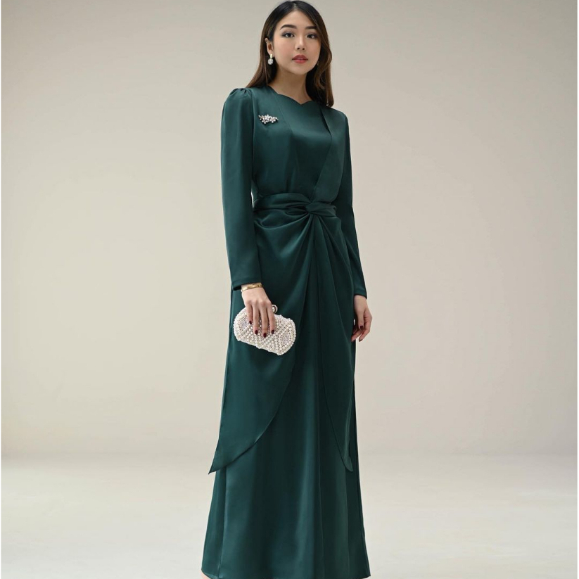 BALQIS PREMIUM SILK LONGDRESS HIJAB FRIENDLY PART I - BAJU MUSLIM - GAMIS WANITA ELEGANT - DRESS KONDANGAN FORMAL KOREA - DRESS PESTA - MAXI DRESS - BRIDESMAID DRESS - HADIAH / KADO ULTAH CEWEK