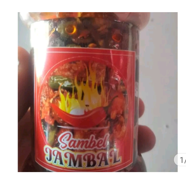 

sambal ikan jambal kemasan botol 15o ml