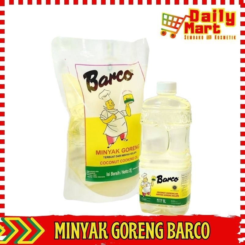 

SEMBAKO DAILYMART / MINYAK GORENG BARCO / MINYAK KELAPA BARCO 1 LITER HARGA HEMAT MURAH BERKUALITAS