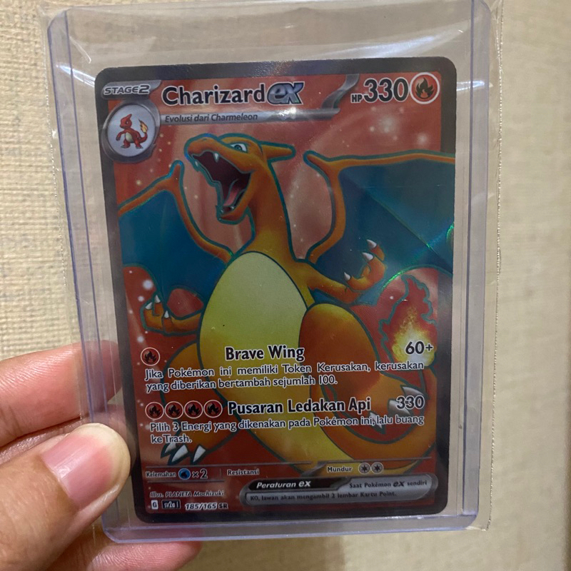 Pokemon TCG Indonesia Charizard EX SR 151 Sv2A