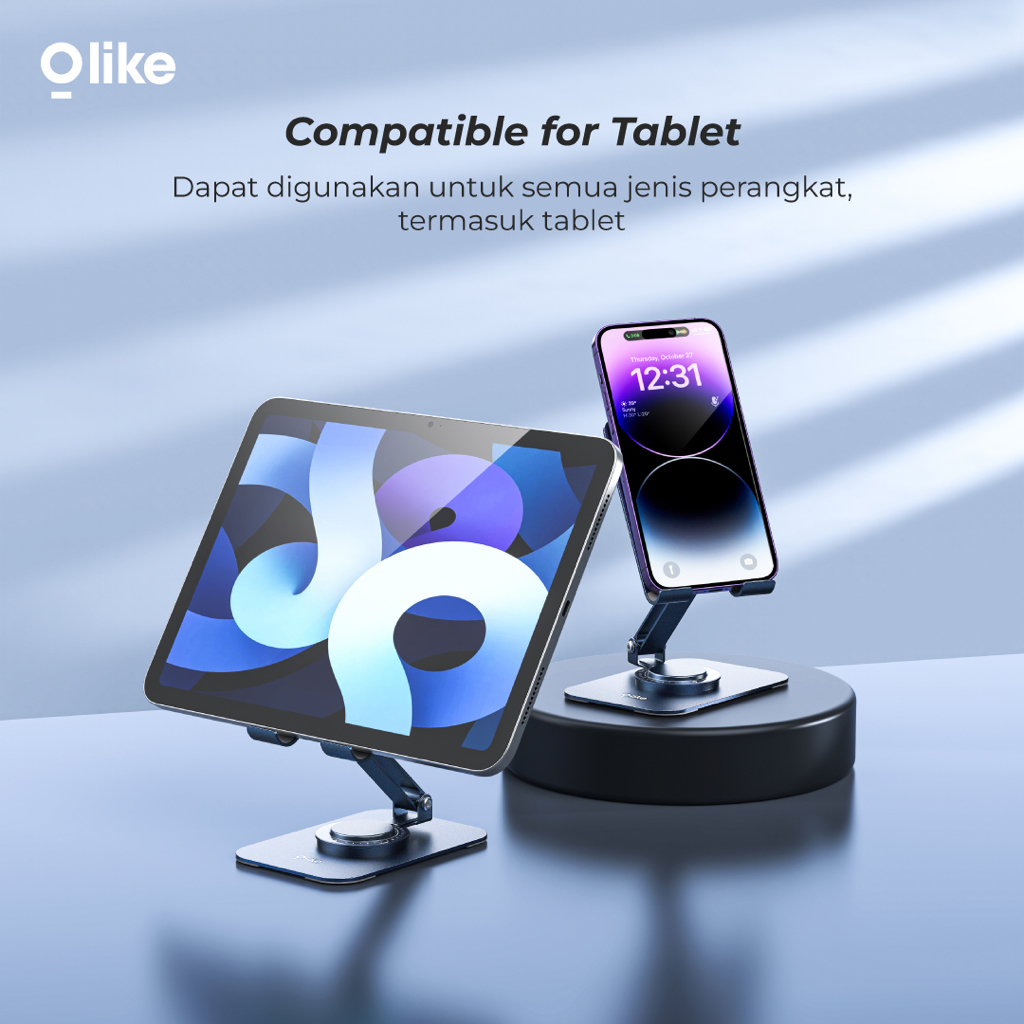 TERMURAH Olike HC6 Stable and Foldable Phone Holder 360 Rotable For Smartphone iPhone