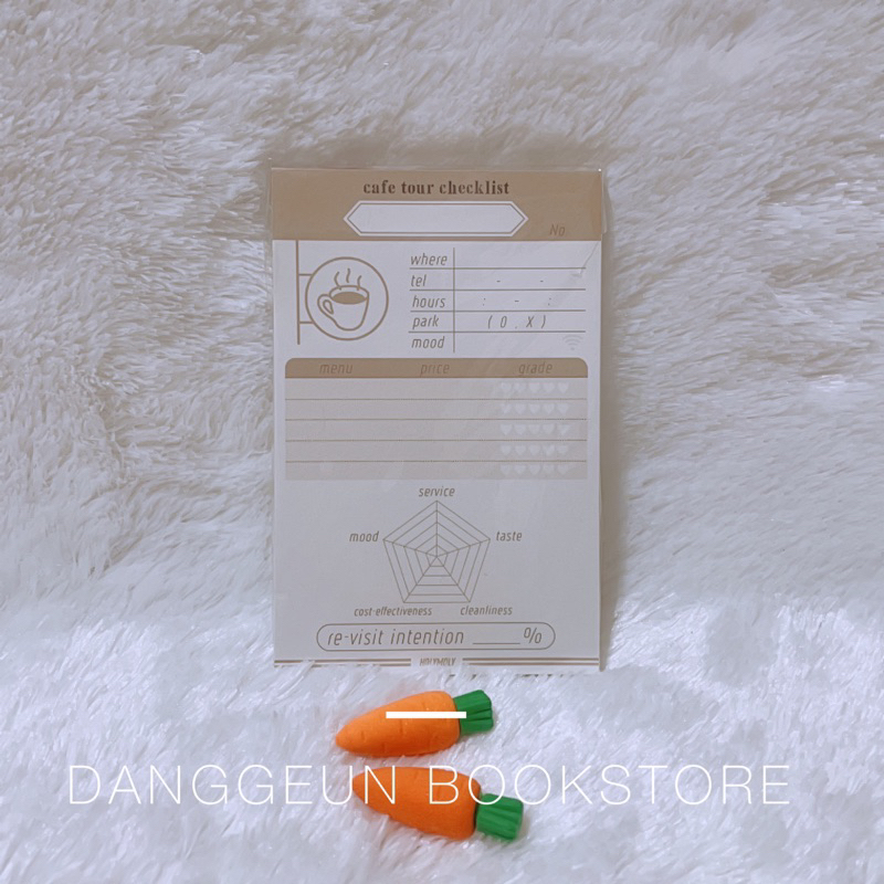 

CAFE TOUR CHECK LIST MEMORABLE NOTE PAPER GREETING JOURNALING DIARY