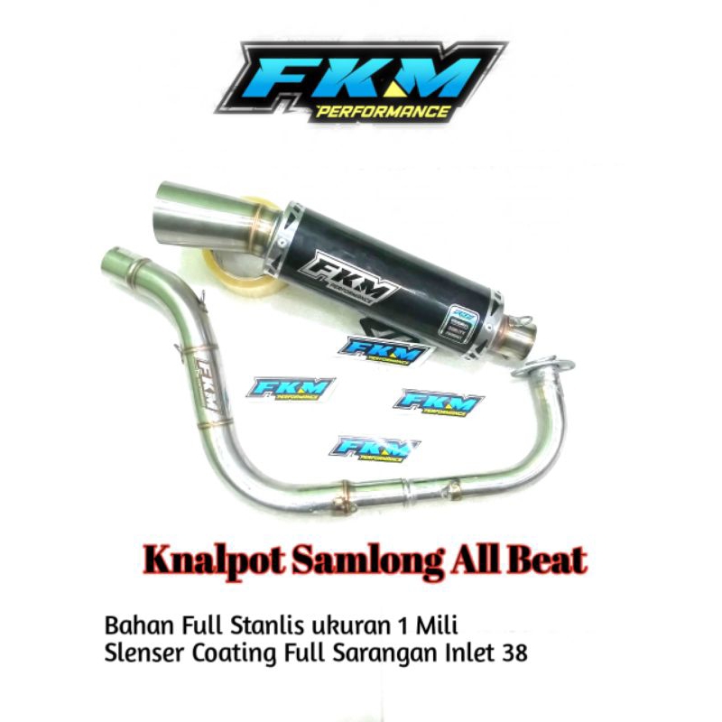 Knalpot Samlong Beat Esp Karbu Deluxe Street Racing FKM PEFORMANCE