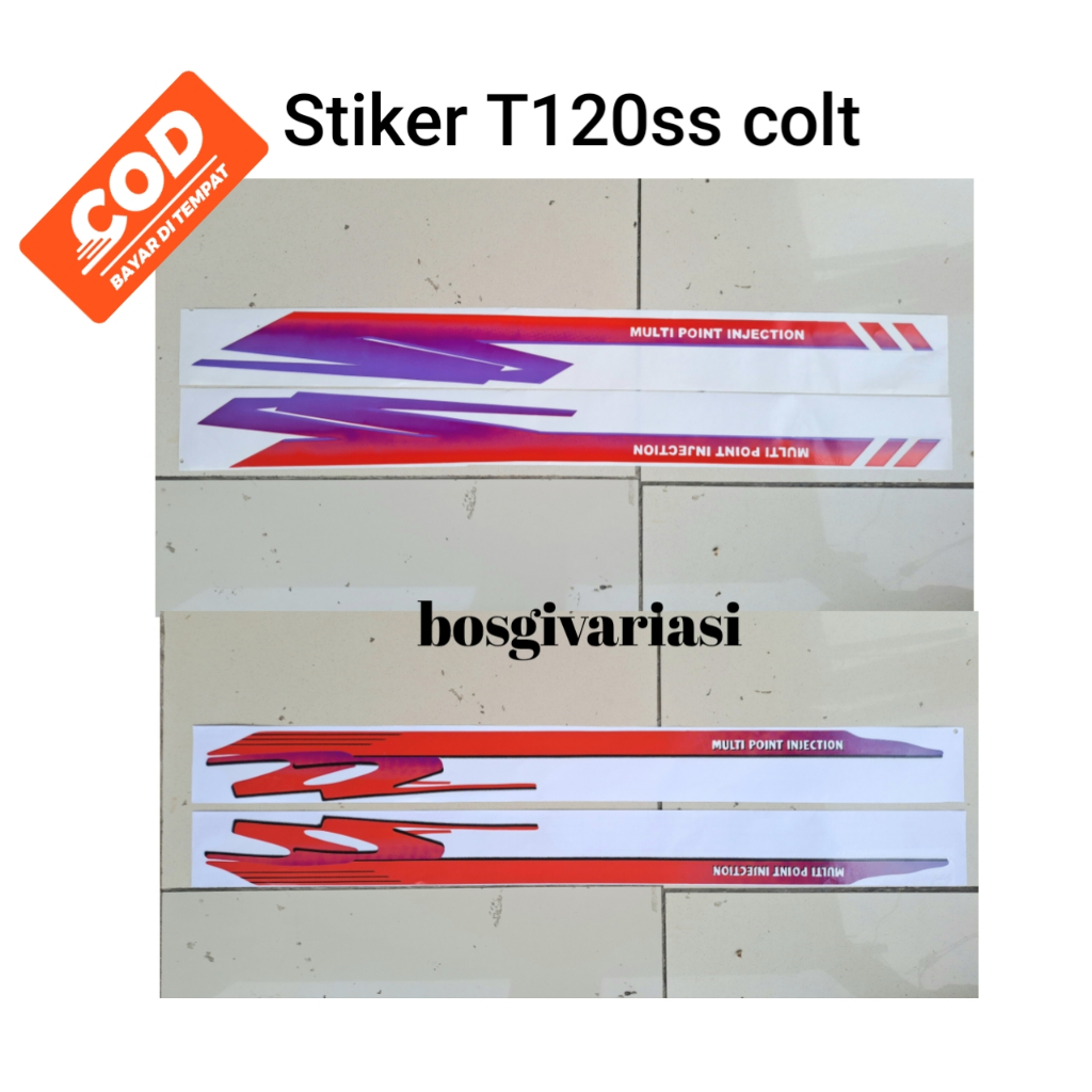 stiker body T120ss colt pick up / stiker mitsubishi t120ss mpi / stiker colt T120ss pick up bak piku