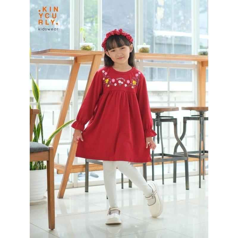 TERBARU KAOS TUNIK ANAK LENGAN PANJANG CEWEK ANAK PEREMPUAN PINK NAVY HIJAU MERAH BIRU MURAH ADEM KE
