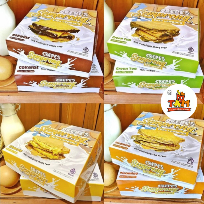 

Kue Crepes Semprong Susu Lembang (isi 12 pcs) - Tam Snack