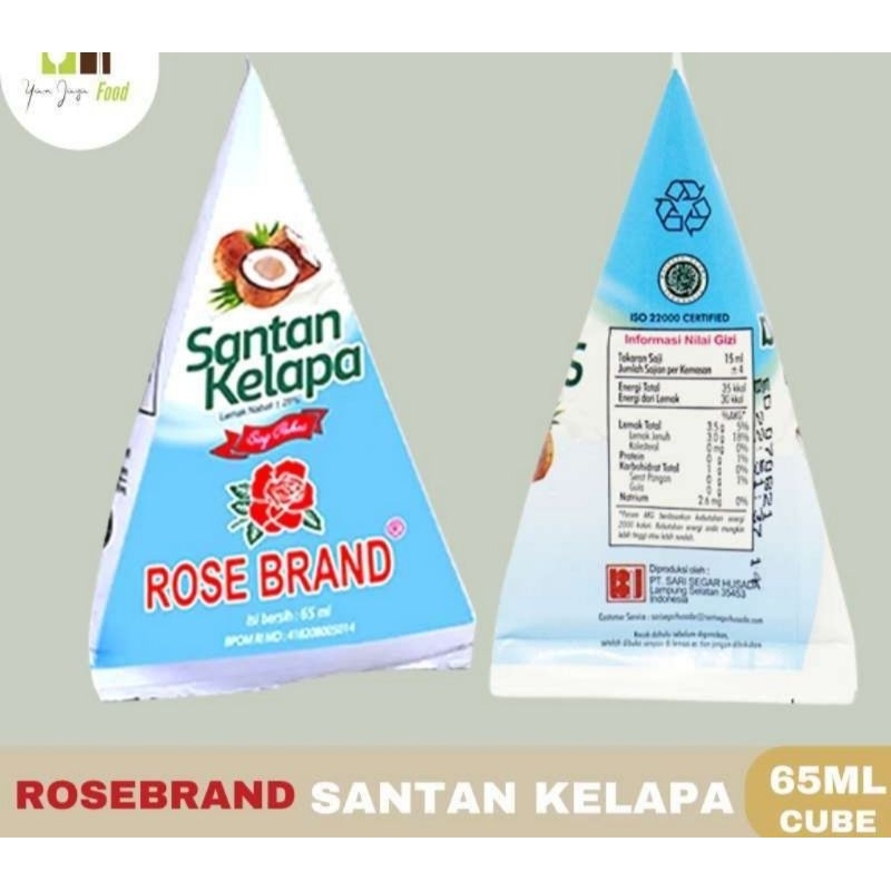 

Rose Brand 65ML Santen Santan Kelapa Instan Siap Pakai Dandeshop